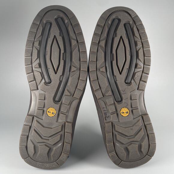 Timberland 73512 Men’s 9-9.5 Brown Leather Smart Comfort Oxfords Shoe Waterproof - Picture 4 of 9